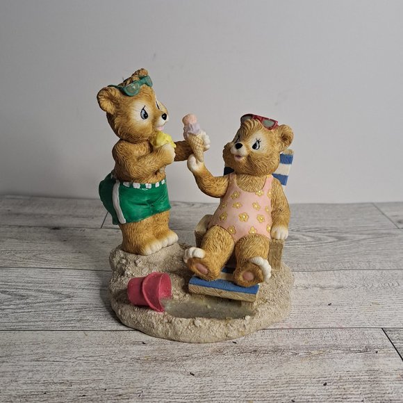 Second Nature Design Resin Bear  Sea Side Bears  Summer Beach Collectible - Picture 7 of 7